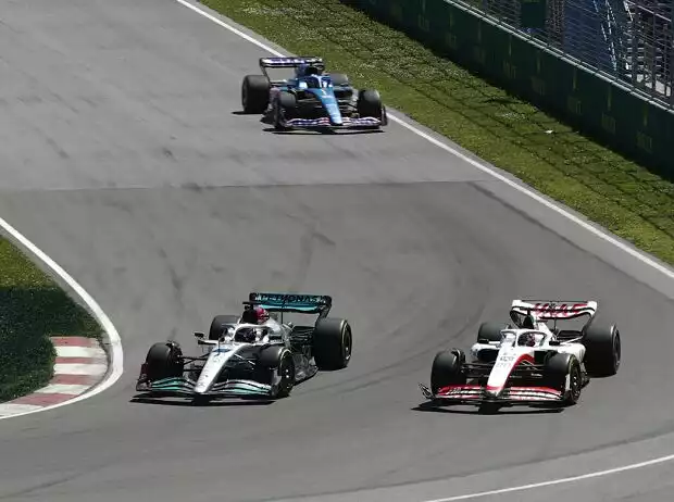 Titel-Bild zur News: George Russell, Kevin Magnussen
