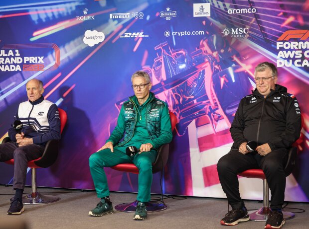 Franz Tost (AlphaTauri), Mike Krack (Aston Martin) und Otmar Szafnauer (Alpine)
