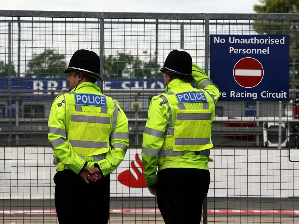 Polizei in Silverstone