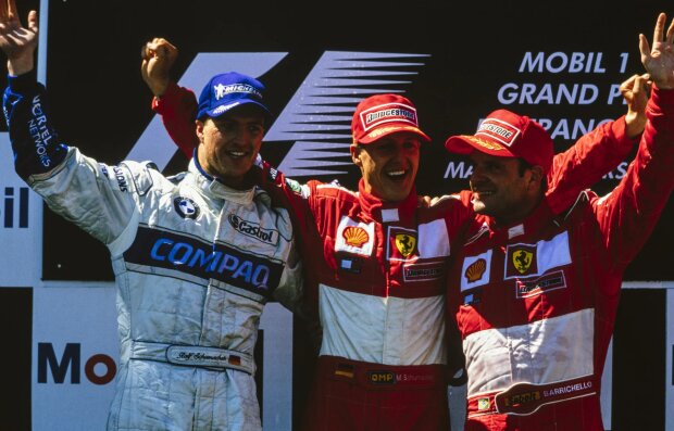Michael Schumacher Ralf Schumacher Rubens Barrichello ~Michael Schumacher, Ralf Schumacher und Rubens Barrichello ~ Michael Schumacher Ralf Schumacher Rubens Barrichello ~Michael Schumacher, Ralf Schumacher und Rubens Barrichello ~