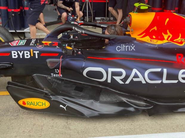 Unterboden am Red Bull RB18 nach dem Update für Silverstone 2022 Unterboden am Red Bull RB18 nach dem Update für Silverstone 2022