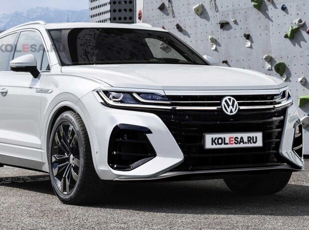 Titel-Bild zur News: VW Touareg (2023) Facelift-Rendering
