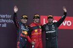 Sergio Perez (Red Bull), Carlos Sainz (Ferrari) und Lewis Hamilton (Mercedes) 