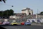 Ricardo Feller (Abt-Sportsline-Audi), Luca Stolz (HRT-Mercedes) und Sheldon van der Linde (Schubert-BMW) 