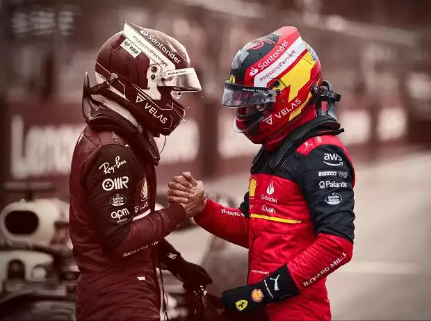Charles Leclerc und Carlos Sainz, Silverstone 2022 Titel-Bild zur News: Charles Leclerc und Carlos Sainz, Silverstone 2022