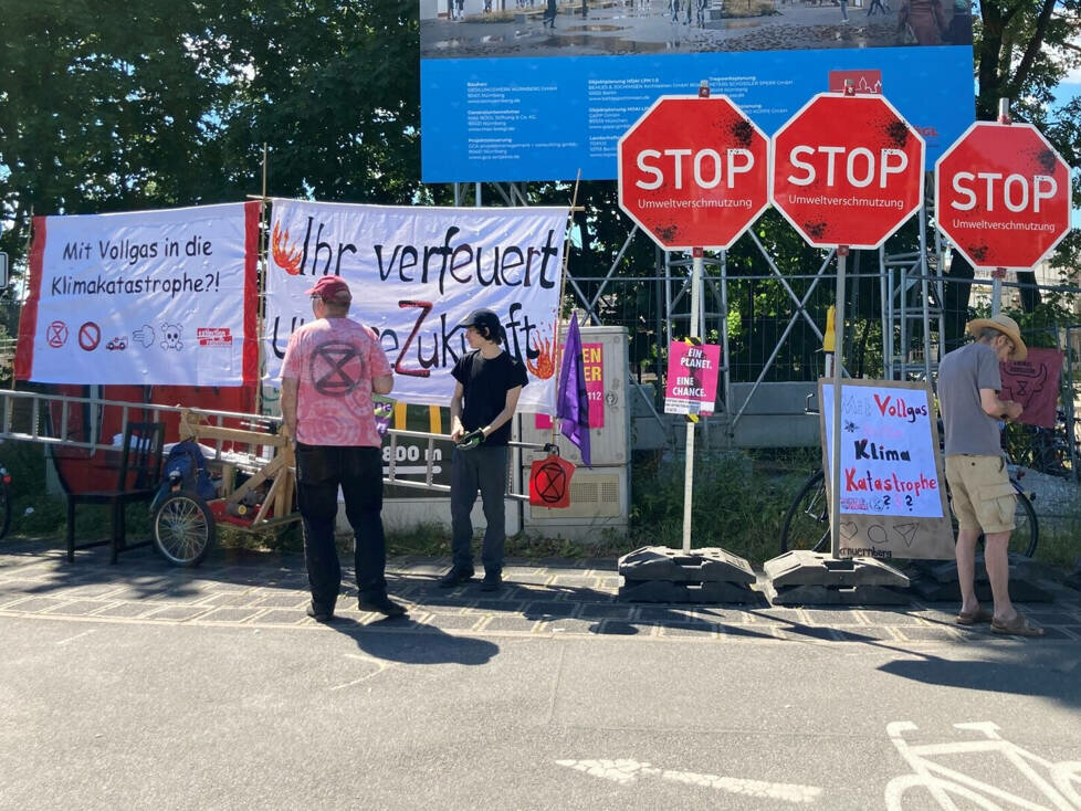 DTM, Norisring, Extinction Rebellion, Protest, Plakate