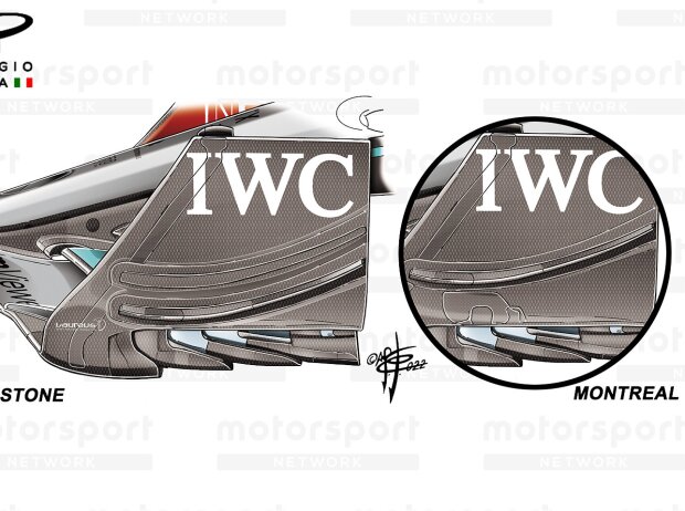 Compare Montreal and Silverstone wing plates