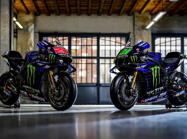 Titel-Bild zur News: Yamaha YZR-M1 von Fabio Quartararo und Franco Morbidelli für die MotoGP-Saison 2022