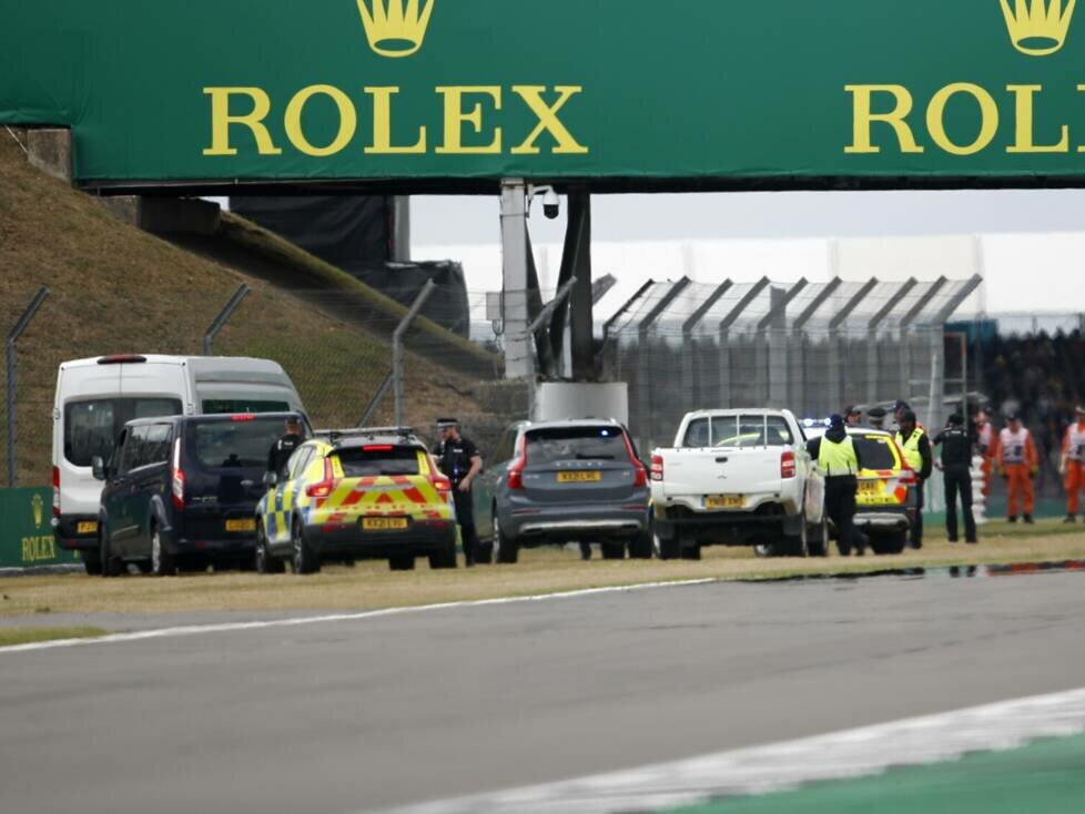 Polizeieinsatz nach Protestaktion in Silverstone