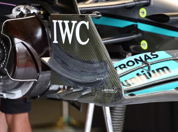 Detail des Frontflügels des Mercedes W13 Detail des Frontflügels des Mercedes W13