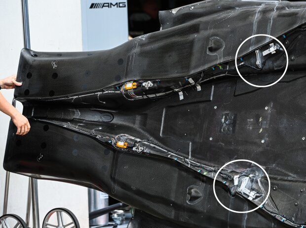 Unterboden eines Formel-1-Autos Unterboden eines Formel-1-Autos