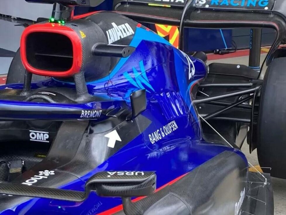 Die Halo-Winglets am Williams FW44 für Silverstone 2022