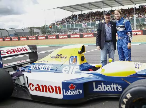 Titel-Bild zur News: Nigel Mansell, Sebastian Vettel