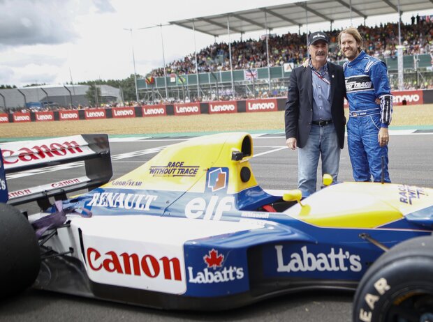 Titel-Bild zur News: Nigel Mansell, Sebastian Vettel