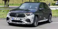 Bild zum Inhalt: Mercedes-AMG GLC 63 (2023) mit extrem wenig Tarnung erwischt