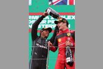 Lewis Hamilton (Mercedes) und Charles Leclerc (Ferrari) 