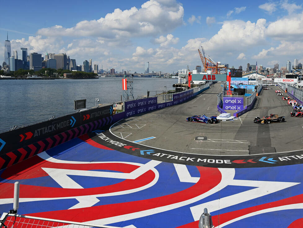 Formel-E-Action in New York 2021