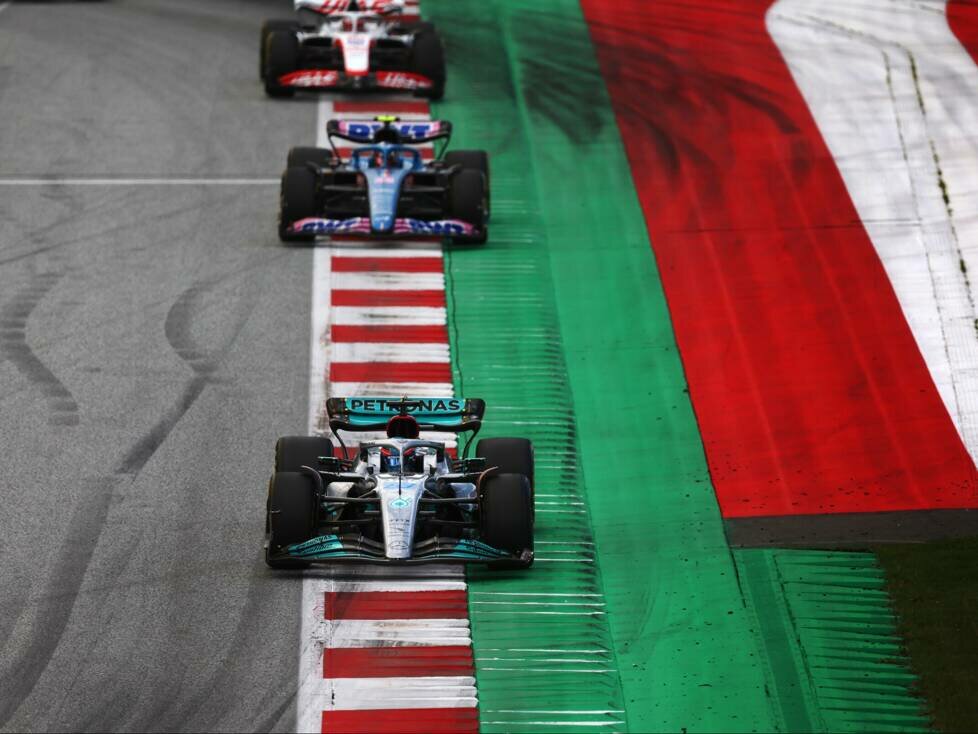 George Russell, Esteban Ocon, Kevin Magnussen