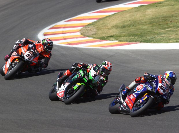 Toprak Razgatlioglu, Jonathan Rea, Scott Redding Toprak Razgatlioglu, Jonathan Rea, Scott Redding