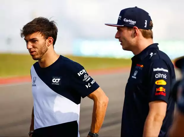 Pierre Gasly, Max Verstappen Titel-Bild zur News: Pierre Gasly, Max Verstappen