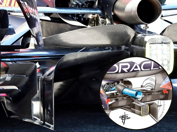 The beam wing on the Red Bull RB18