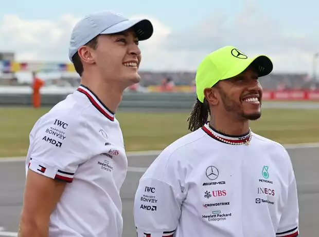 George Russell, Lewis Hamilton Titel-Bild zur News: George Russell, Lewis Hamilton