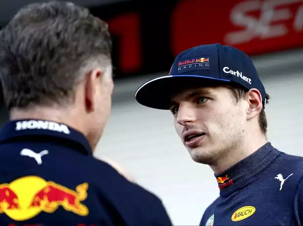 Christian Horner, Max Verstappen Titel-Bild zur News: Christian Horner, Max Verstappen