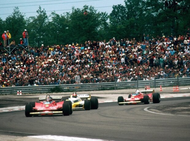 Titel-Bild zur News: Gilles Villeneuve, Jean-Pierre Jabouille, Jody Scheckter