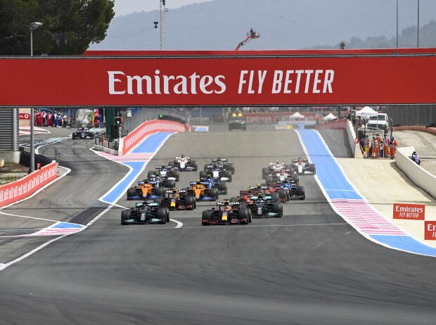 Titel-Bild zur News: Max Verstappen, Lewis Hamilton, Valtteri Bottas, Sergio Perez, Carlos Sainz