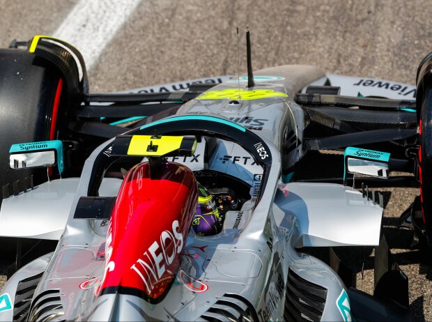 Lewis Hamilton (Mercedes W13) im Qualifyingzum Formel-1-Rennen in Le Castellet 2022