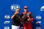 Charles Leclerc (Ferrari) und Jean Alesi 