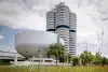 Bild zum Inhalt: 50 Jahre BMW-Hochhaus: Ein Vierzylinder als Wahrzeichen