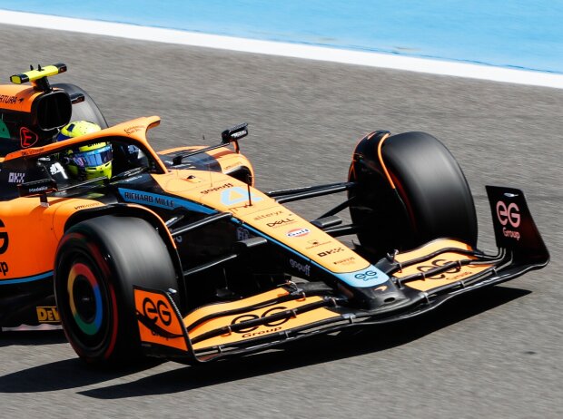Lando Norris im McLaren MCL36 in Le Castellet 2022