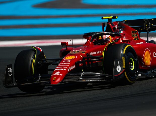 Carlos Sainz im Ferrari F1-75 beim Frankreich-Grand-Prix 2022 in Le Castellet Carlos Sainz im Ferrari F1-75 beim Frankreich-Grand-Prix 2022 in Le Castellet