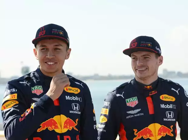 Titel-Bild zur News: Alexander Albon, Max Verstappen