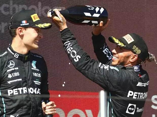 Lewis Hamilton, George Russell Titel-Bild zur News: Lewis Hamilton, George Russell