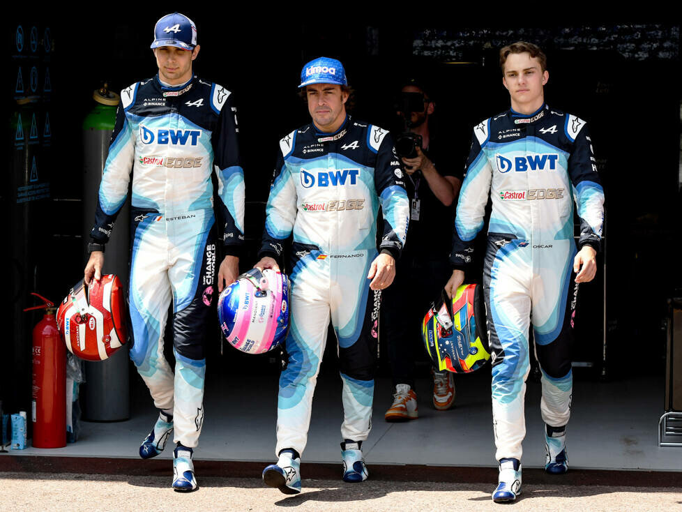 Fernando Alonso, Esteban Ocon, Oscar Piastri