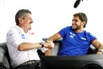 Teamchef Günther Steiner mit Pietro Fittipaldi (Haas) 