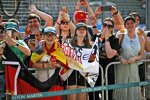 Fans von Sebastian Vettel (Aston Martin) 