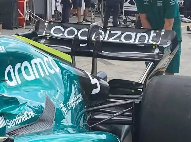 Der in Ungarn erstmals eingesetzte Heckflügel von Aston Martin Titel-Bild zur News: Der in Ungarn erstmals eingesetzte Heckflügel von Aston Martin
