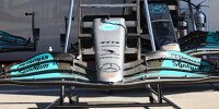 Der Mercedes-Frontflügel beim Grand Prix von Ungarn 2022