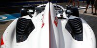 Der modifizierte Haas VF-22 von Kevin Magnussen beim Formel-1-Rennen in Ungarn 2022