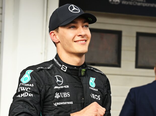 Titel-Bild zur News: George Russell (Mercedes) nach dem Qualifying zum Formel-1-Rennen in Ungarn 2022