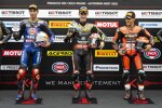 Toprak Razgatlioglu, Jonathan Rea und Alvaro Bautista