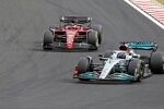 George Russell (Mercedes) und Charles Leclerc (Ferrari) 