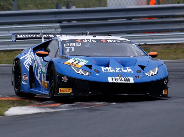 Titel-Bild zur News: Der blaue Lamborghini wird künftig von Paul Motorsport eeingesetzt