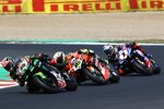 Jonathan Rea, Alvaro Bautista und Toprak Razgatlioglu 