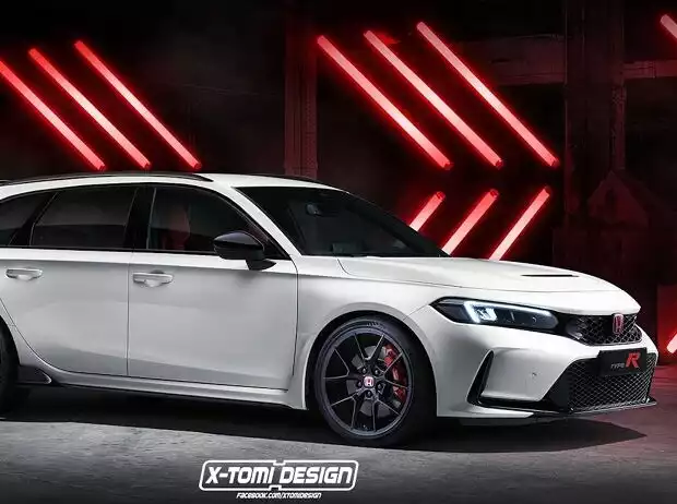 Honda Civic Type R Kombi Rendering Titel-Bild zur News: Honda Civic Type R Kombi Rendering