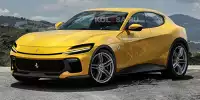 Bild zum Inhalt: Ferrari Purosangue SUV: Rendering vor September-Debüt