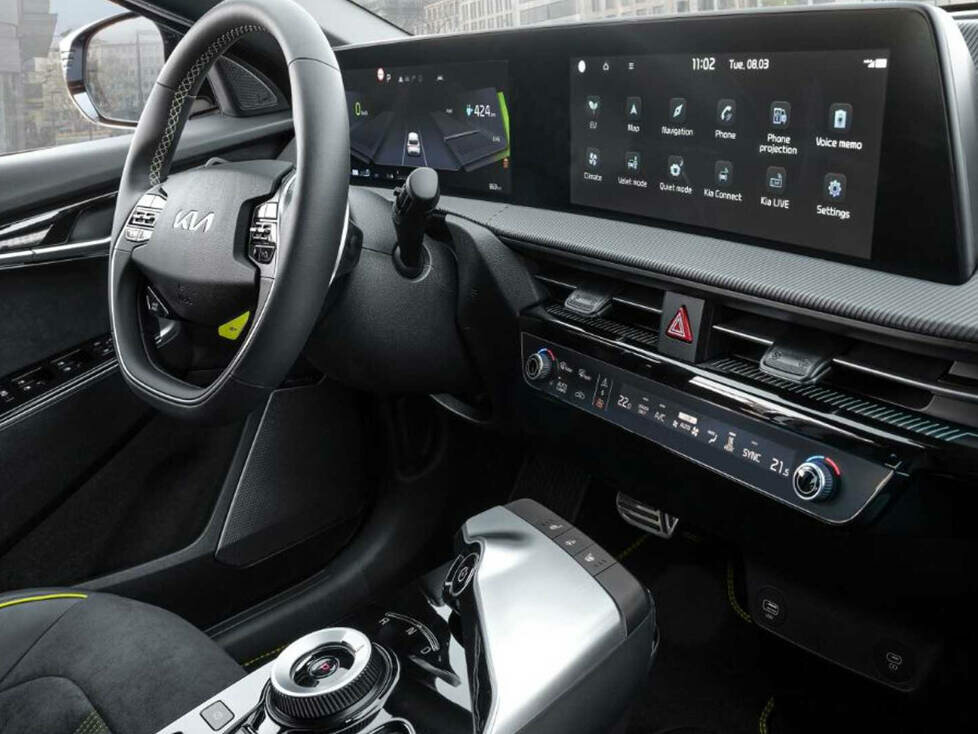 Cockpit des KIA EV6 GT